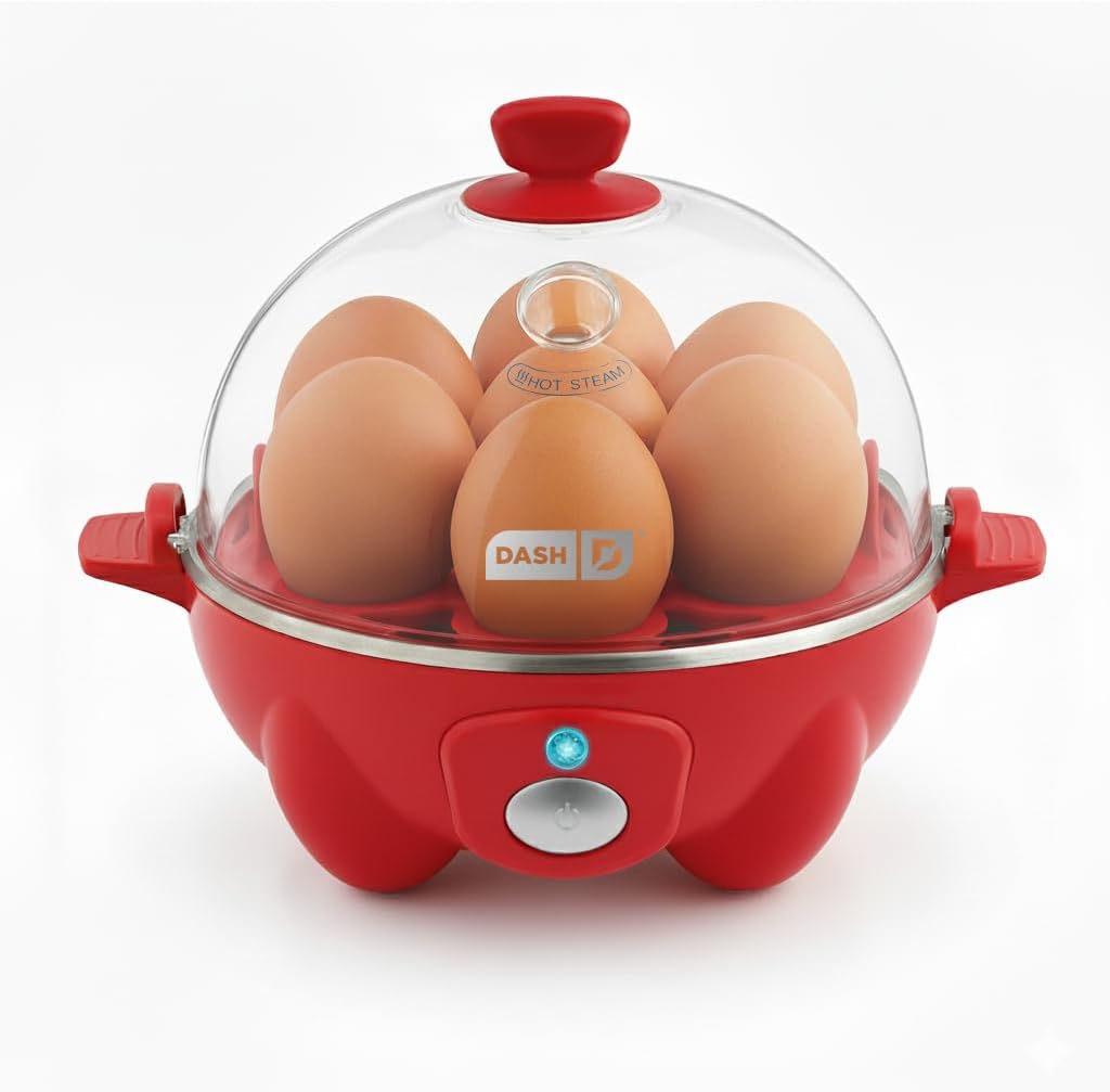 Dash Rapid Egg Cooker, 7 Hard Boiled Eggs, Black
