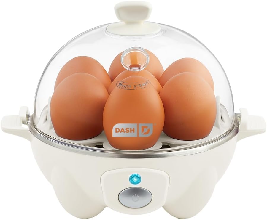 Dash Rapid Egg Cooker, 7 Hard Boiled Eggs, Black