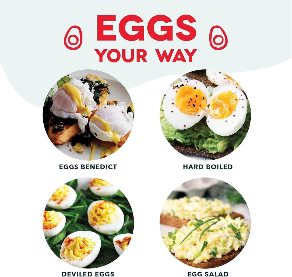 Dash Rapid Egg Cooker, 7 Hard Boiled Eggs, Black