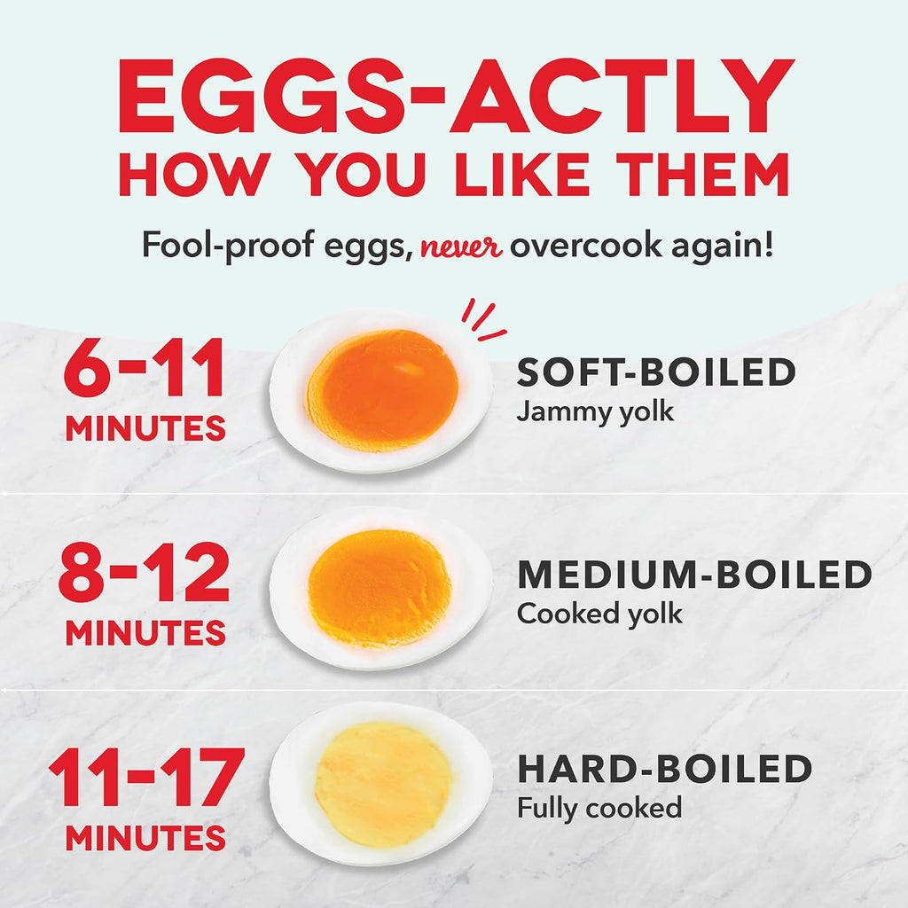 Dash Rapid Egg Cooker, 7 Hard Boiled Eggs, Black