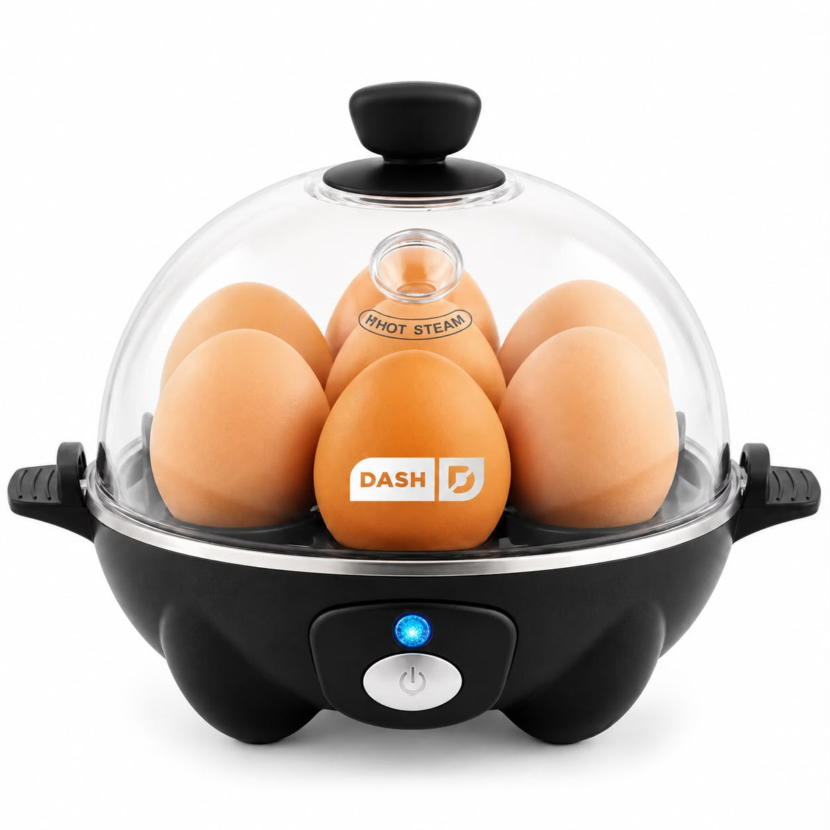 Dash Rapid Egg Cooker, 7 Hard Boiled Eggs, Black